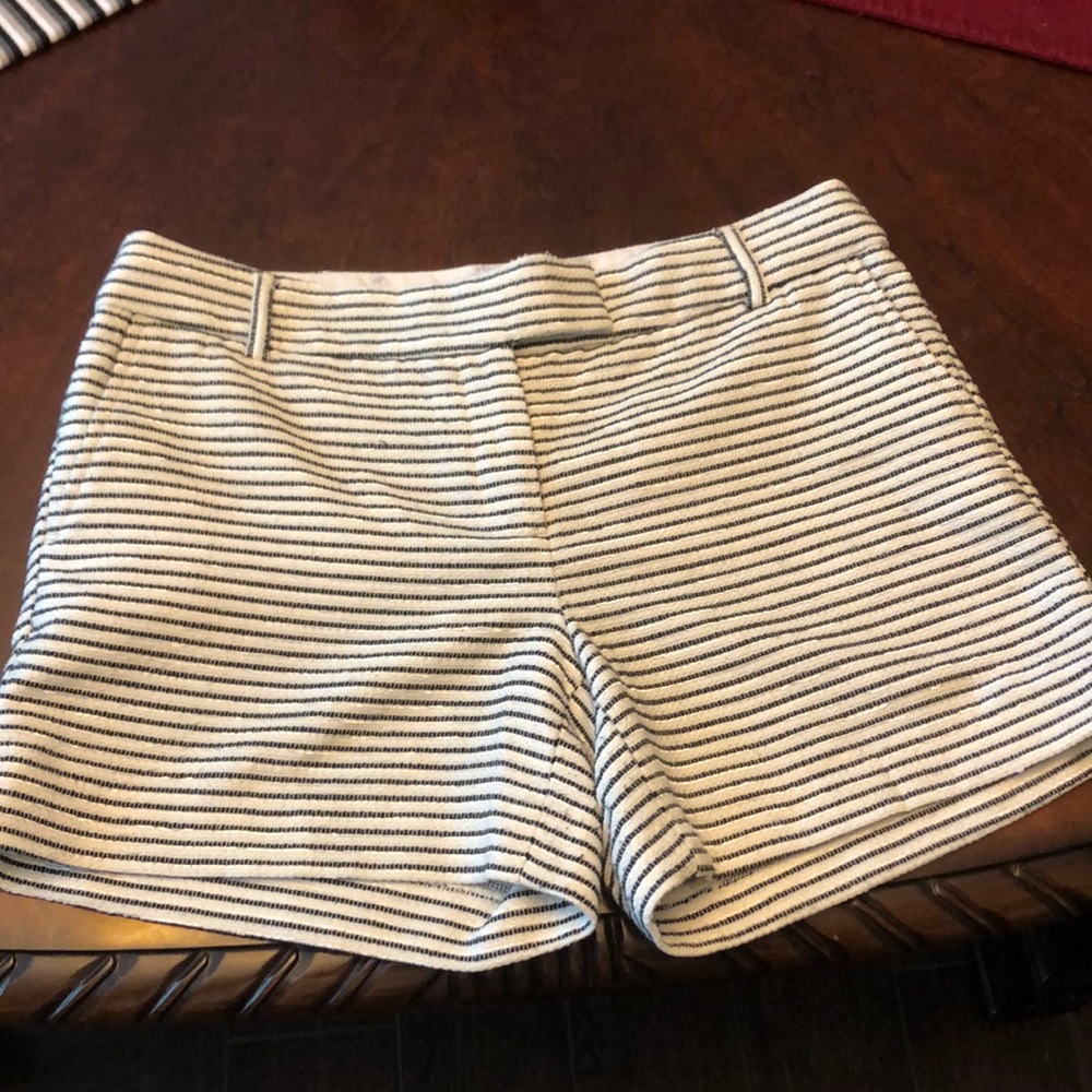 Saint Tropez West black and white textured shorts